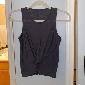 Slate grey lululemon crop/muscle tank